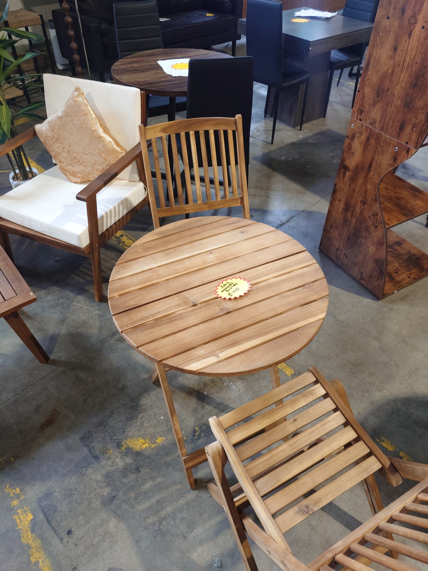 3pcs Wooden Bistro Set