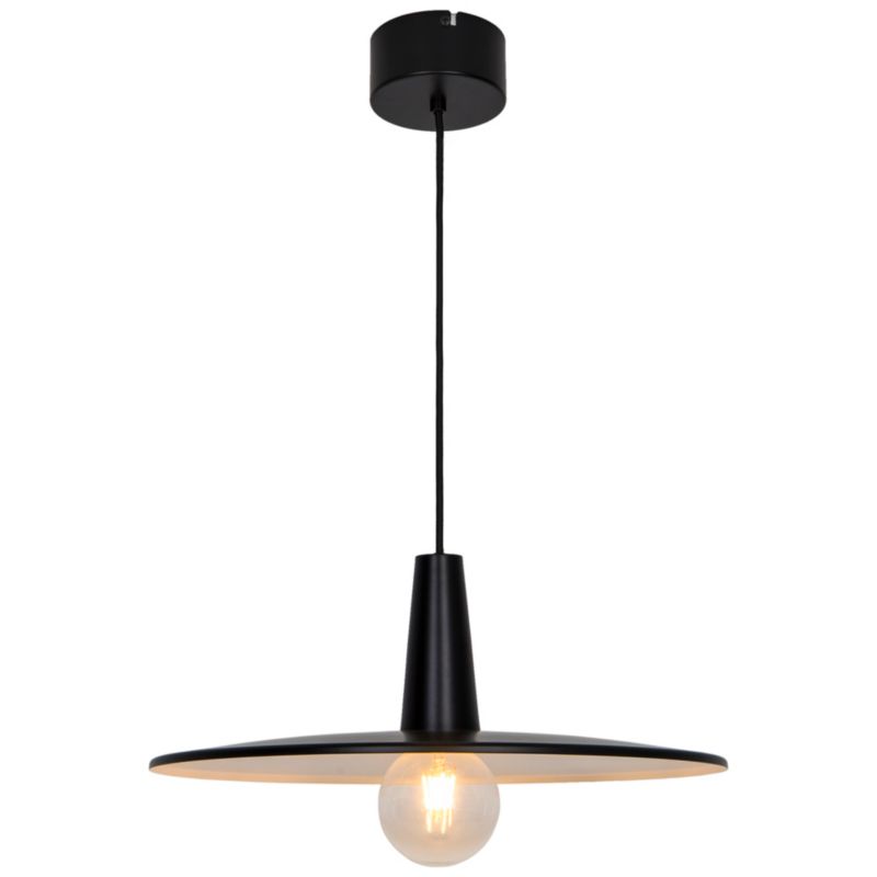 GoodHome Hibonit Black Pendant Ceiling Light, (Dia)585mm