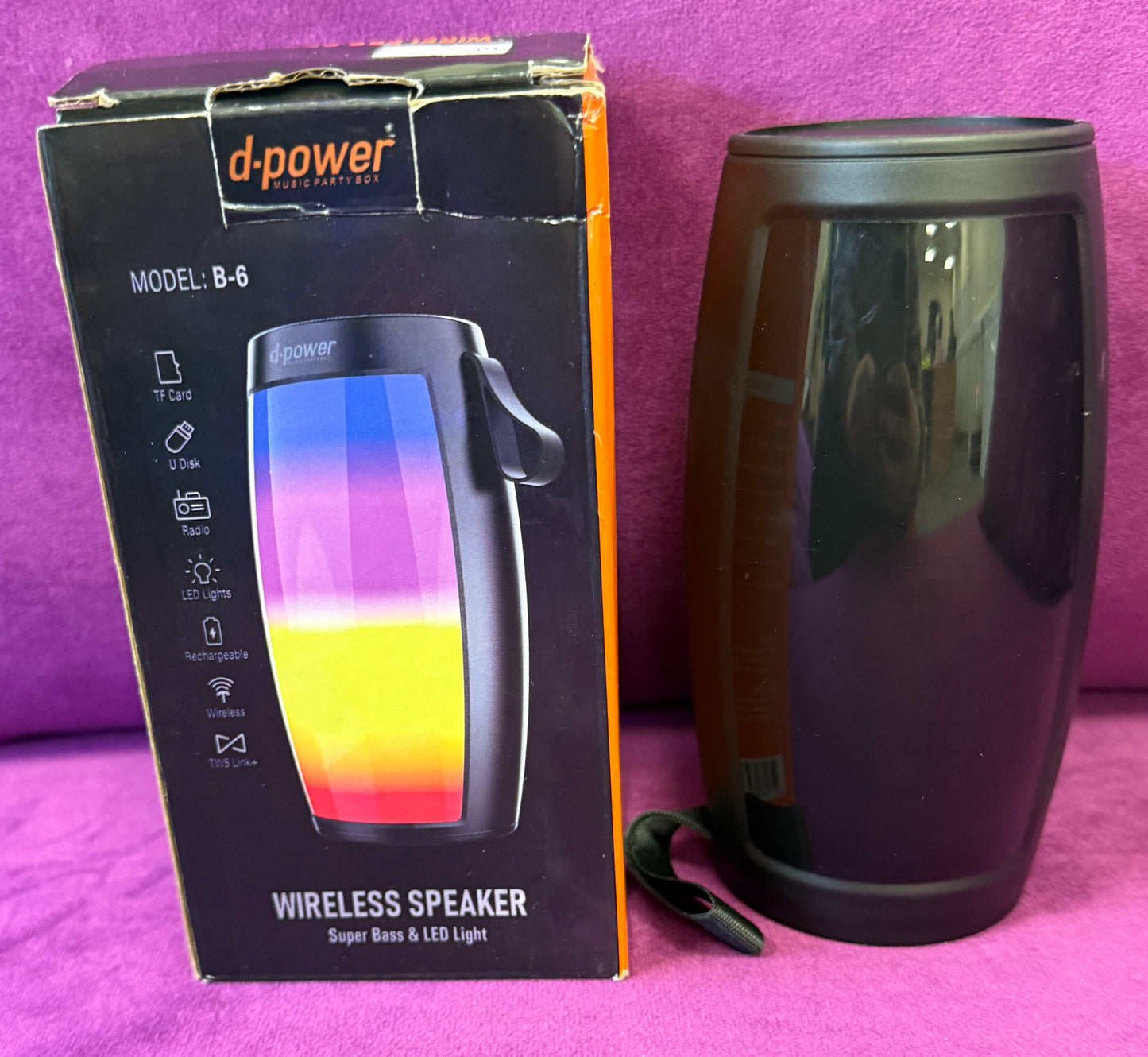 D-Power Model B6 Wireless Speaker