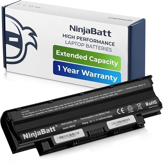 Ninjabatt Laptop Battery for Dell J1KND Inspiron N5110