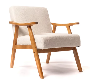 White Sherpa Armchair