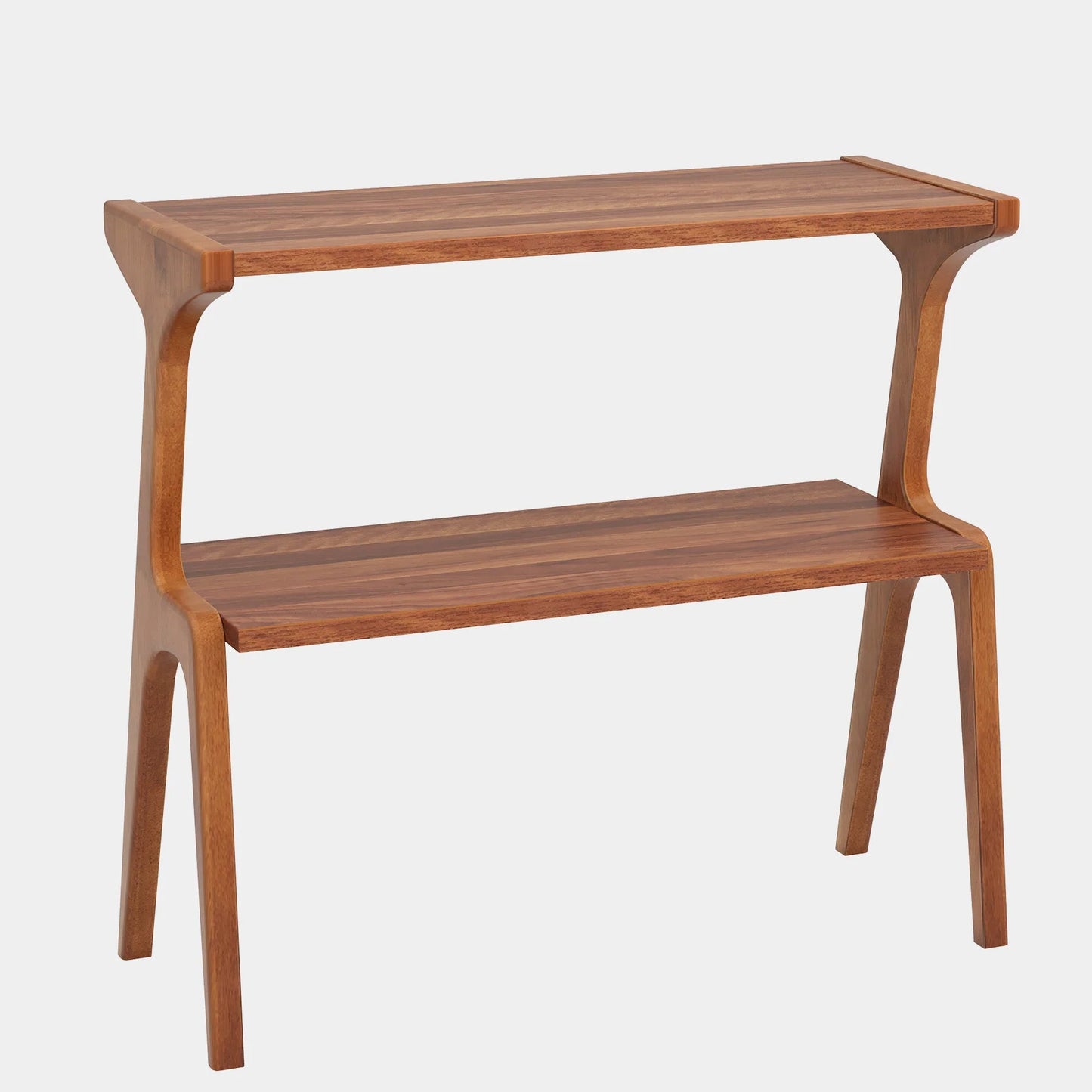 Narrow Solid Wood End Table