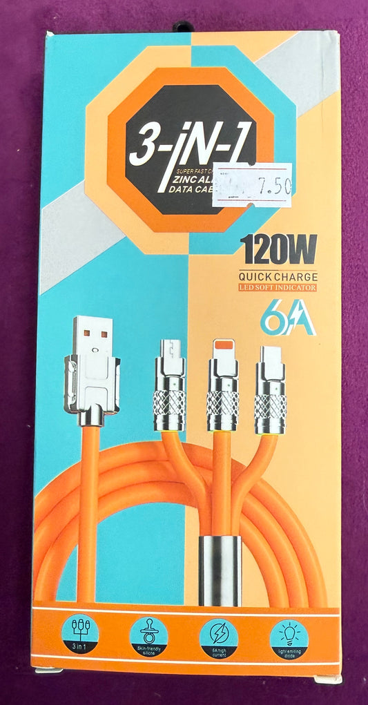 3 In 1 Charging Cable