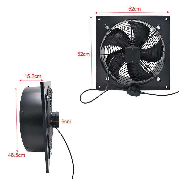Wall-Mounted Exhaust Axial Fan 18-inch
