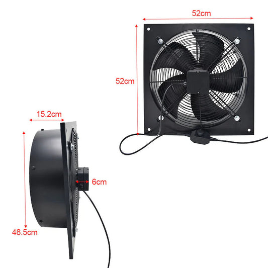 Wall-Mounted Exhaust Axial Fan 18-inch
