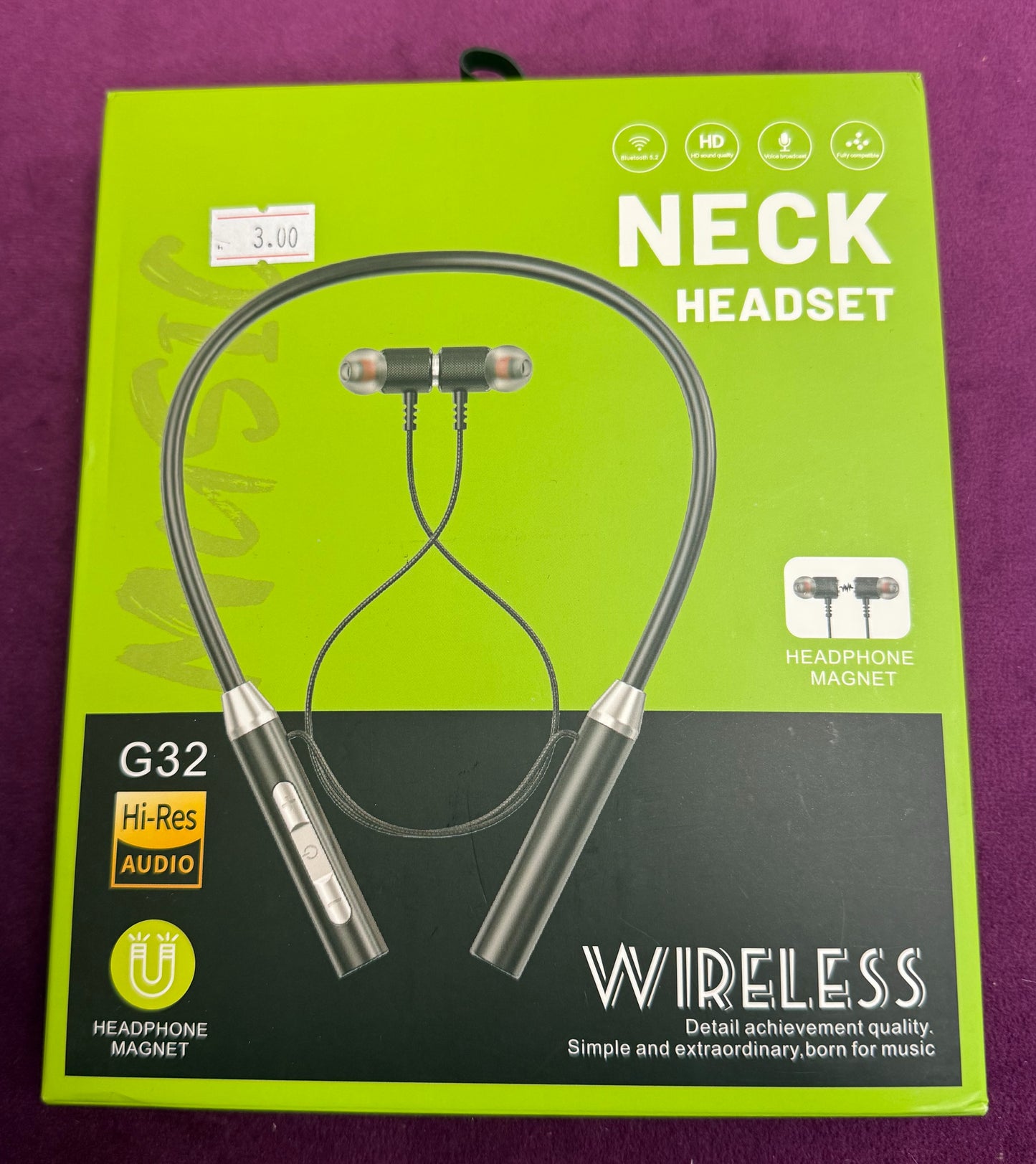 Bluetooth Neck Rest Headset