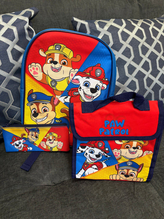 Children's 3pc Paw Patrol School Set