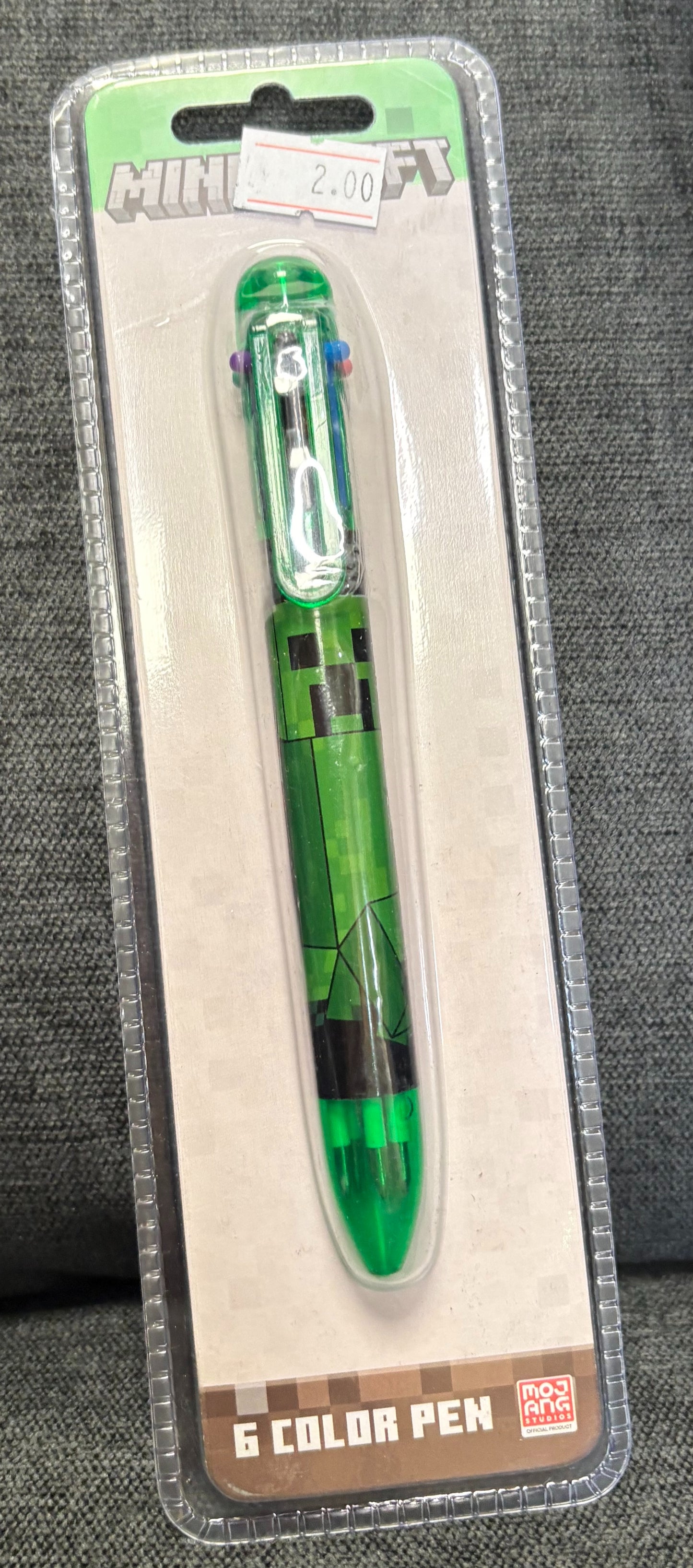 Children's 6 Colour Minecraft Pen