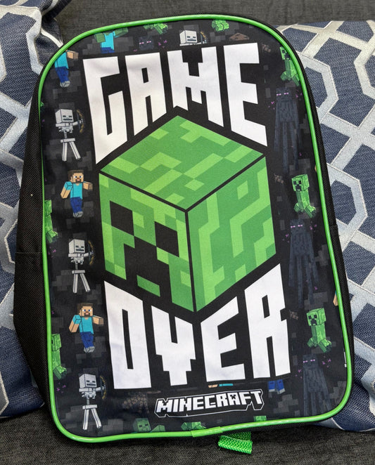 Children's Minecraft Game Over Backpack
