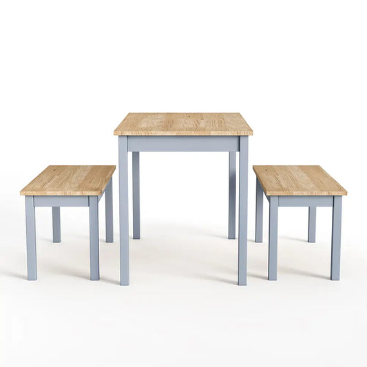 Dining Room Table and Benches Set