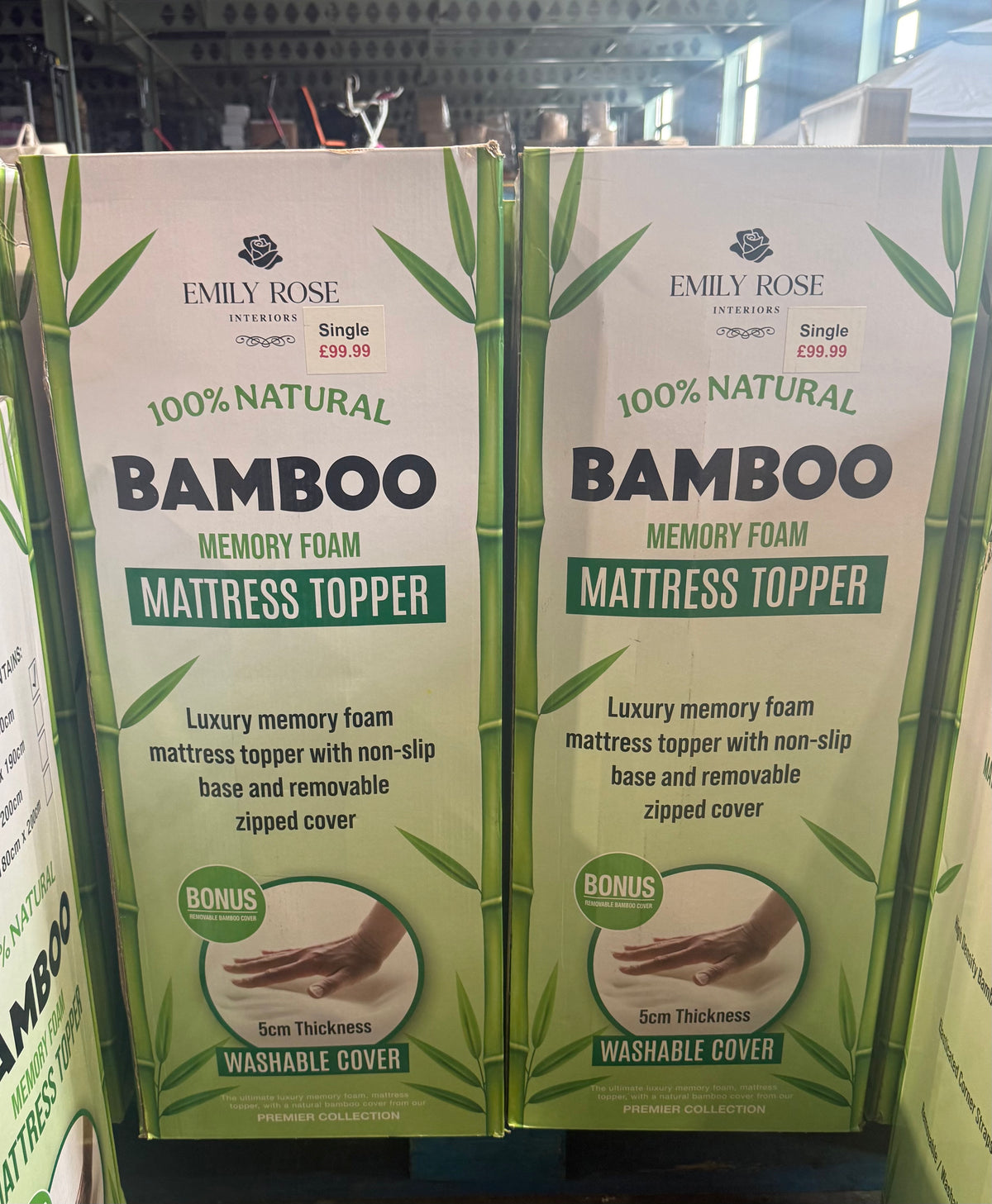 Single Bamboo Mattress Toppers