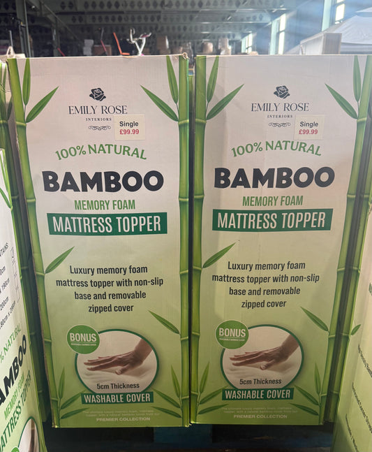 Single Bamboo Mattress Toppers