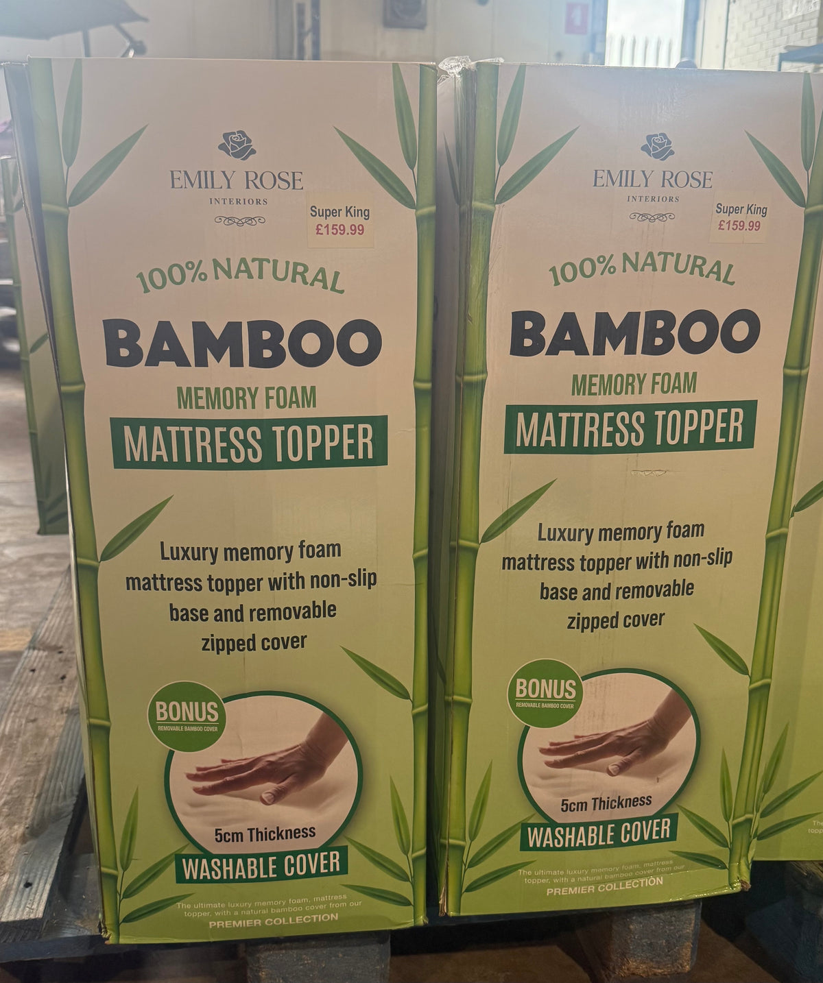 Super King Bamboo Mattress Toppers