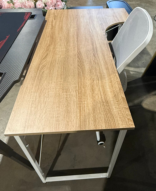 Light Wood Corner Desk
