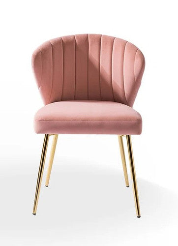 Pink Elsa Velvet Chair