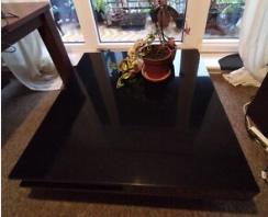 Black Square Coffee Table