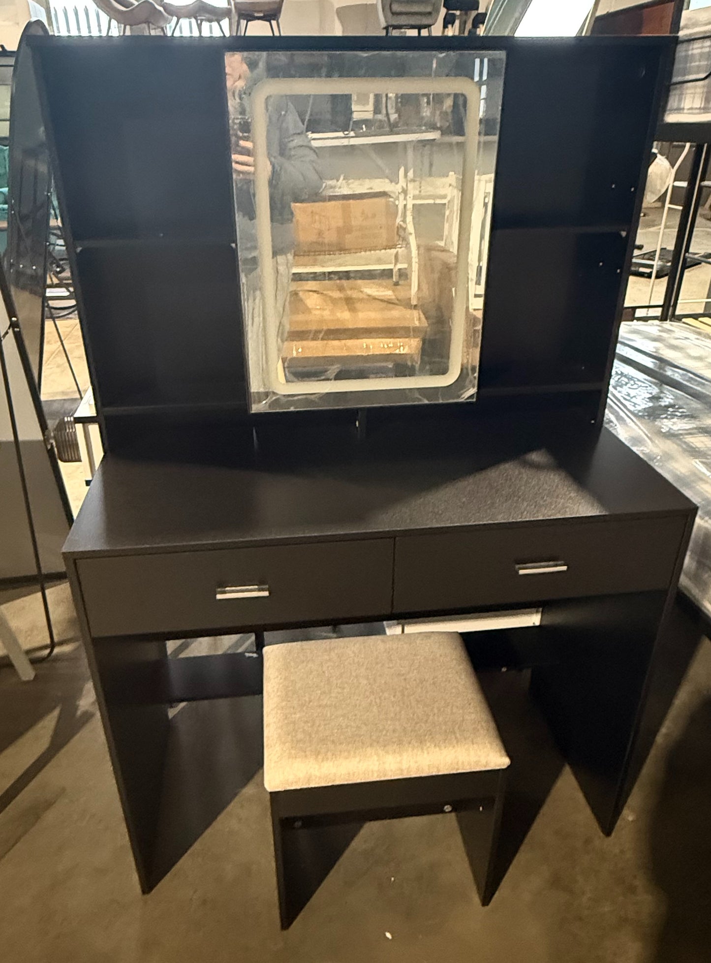 Black Vanity Table