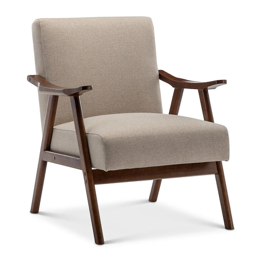Fabric Cotton Beige Selma Accent Chair