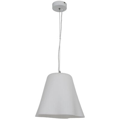 GoodHome Anser White Pendant Ceiling Light Fitting Lamp 310mm Shade E27 Bulb