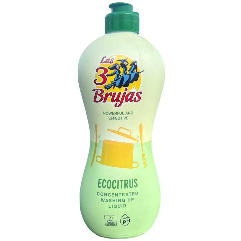 Las 3 Brujas Concentrated Washing Up Liquid - Ecocitrus